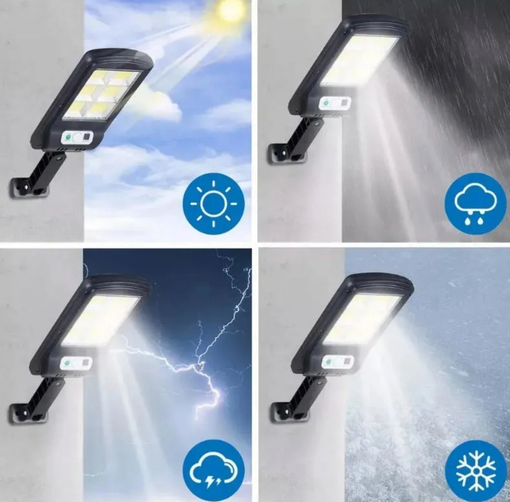 Pack de 3 Focos LED Solares para Exterior con Sensor de Movimiento y Control Remoto