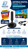 PACK 3 ANTENA TV DIGITAL HD