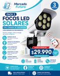 Pack 3 Focos LED Solares Tipo Cámara de Seguridad