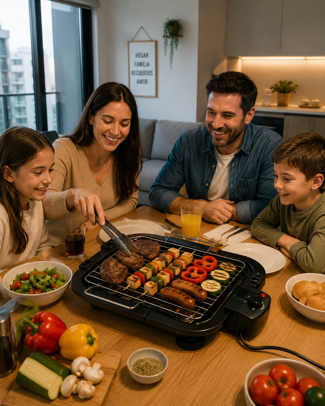 Parrilla Eléctrica de Mesa Antiadherente