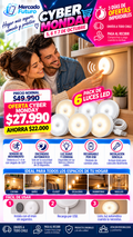 Pack 6 Luces Led con Sensor de Movimiento