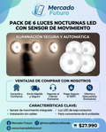 Pack 6 Luces Led Nocturna
