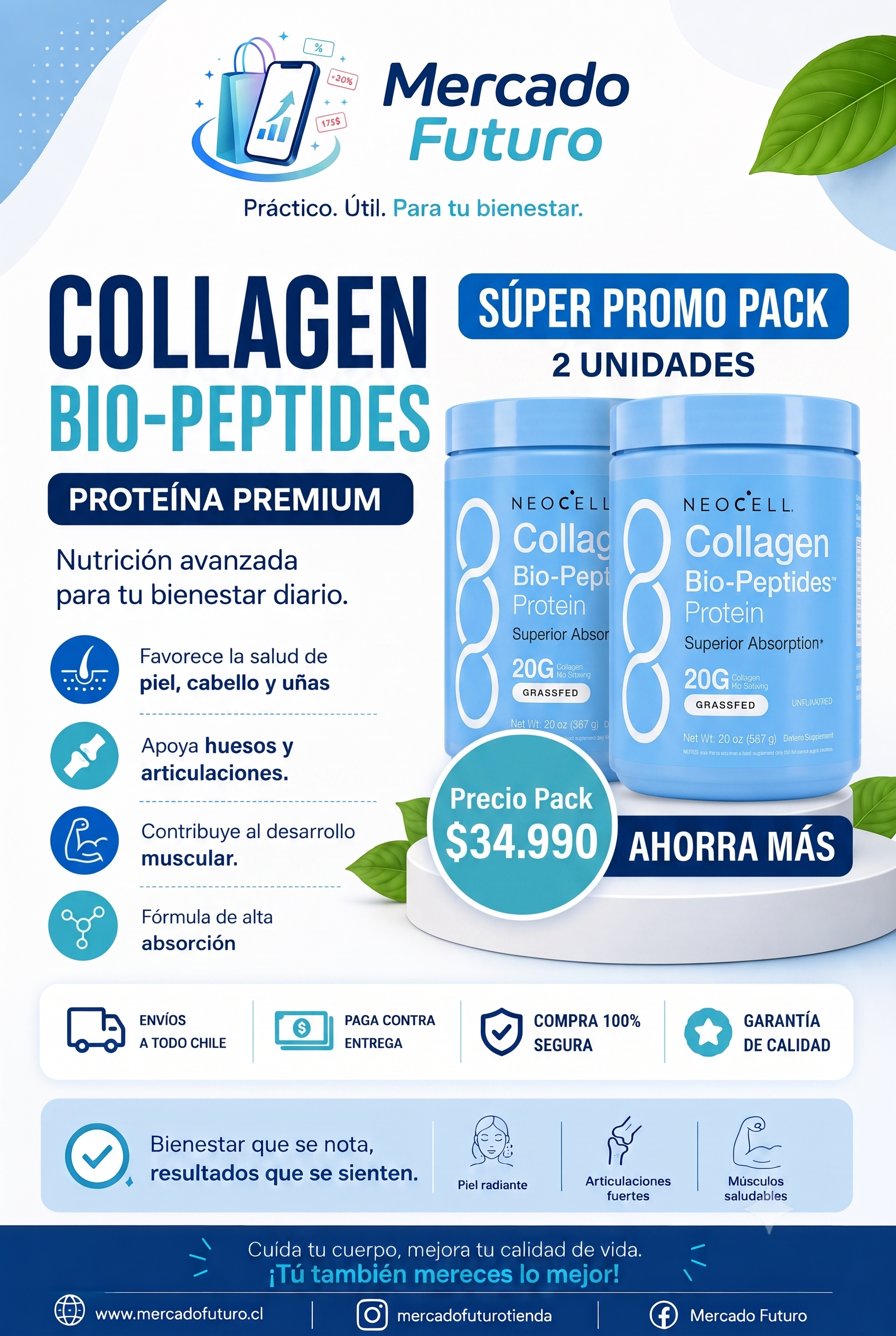 PACK 2 UNIDADES DE NEOCELL COLAGENO