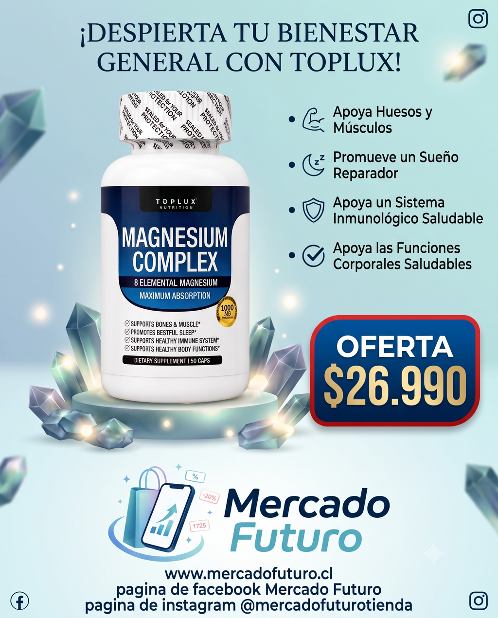 MAGNESIUM COMPLEX X 90 CAPSULAS