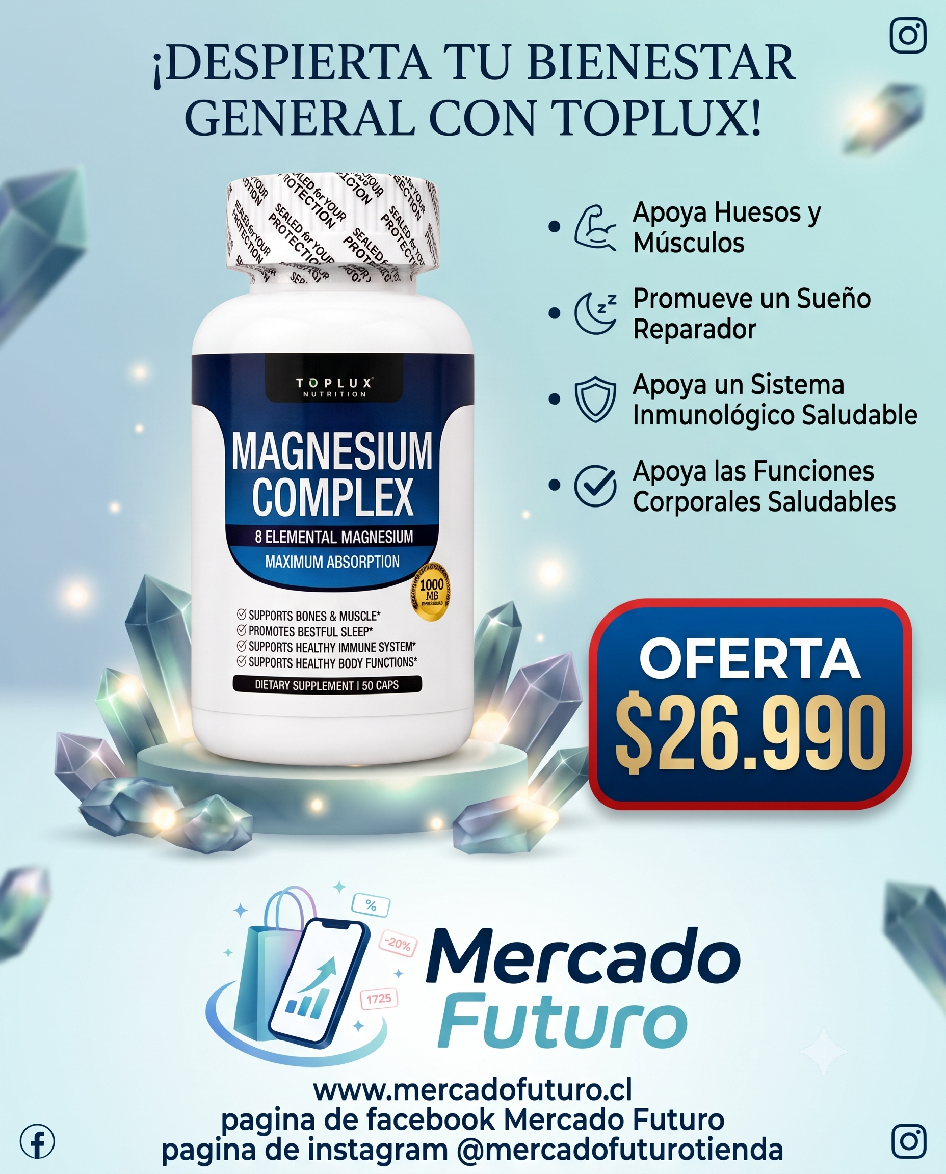 MAGNESIUM COMPLEX X 90 CAPSULAS