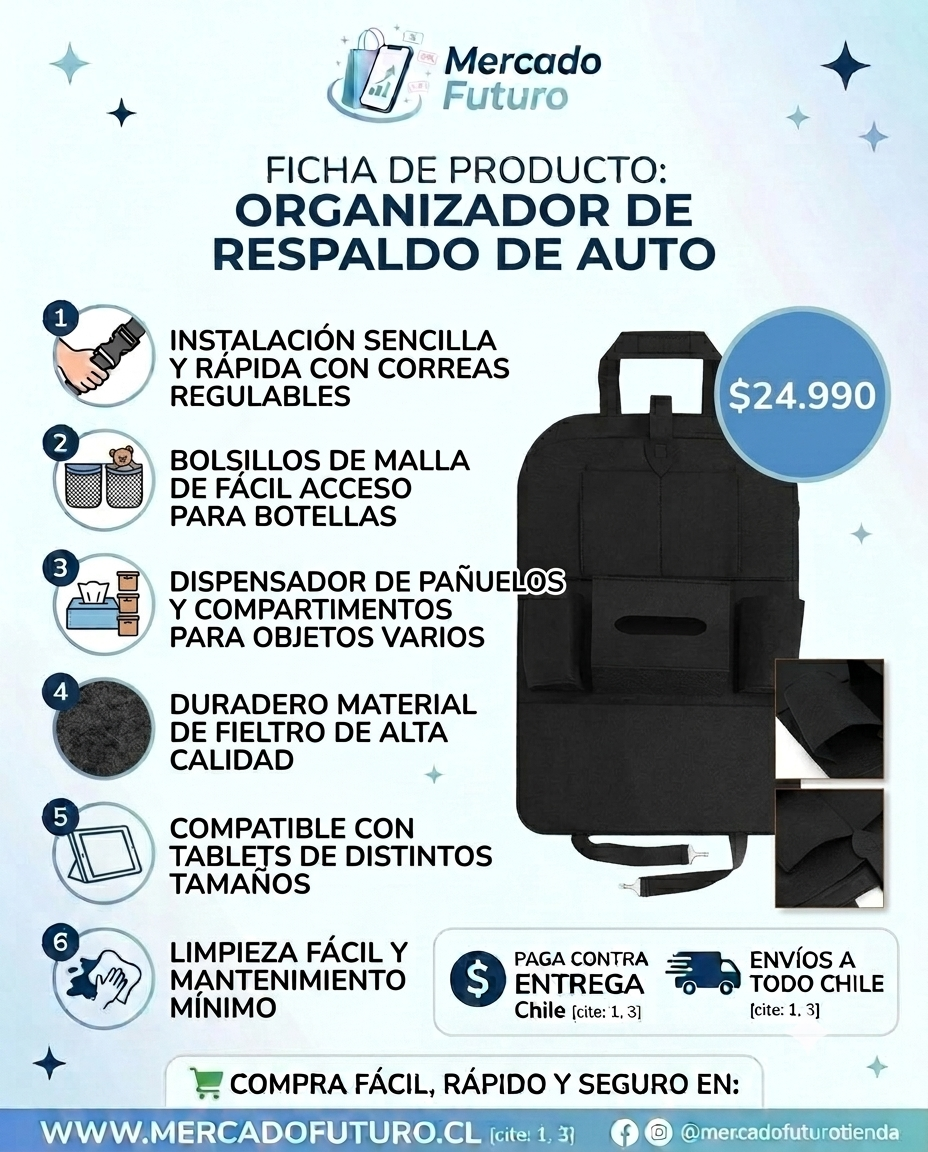 Organizador Asiento Auto
