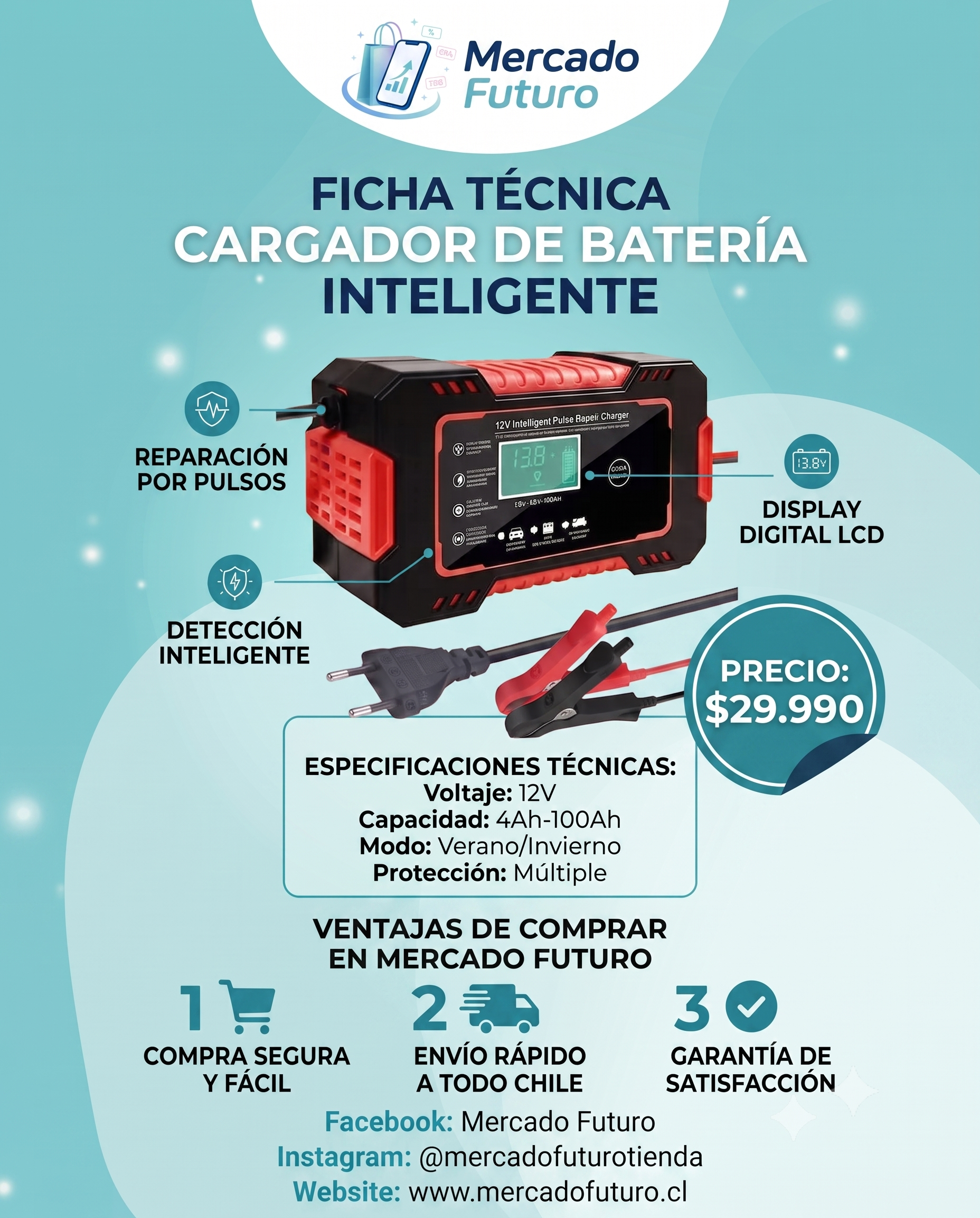 CARGADOR DE BATERIAS INTELIGENTE